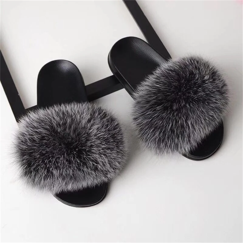 Bravalucia Fahion Real Fox Hair Autumn/Winter Slippers Women Fur Home Slippers Fluffy Sliders Plush Furry Home Shoes Women modis
Bravalucia Fahion Real Fox Hair Autumn/Winter Slippers Women Fur Home Slippers Fluffy Sliders Plush Furry Home Shoes Women modis