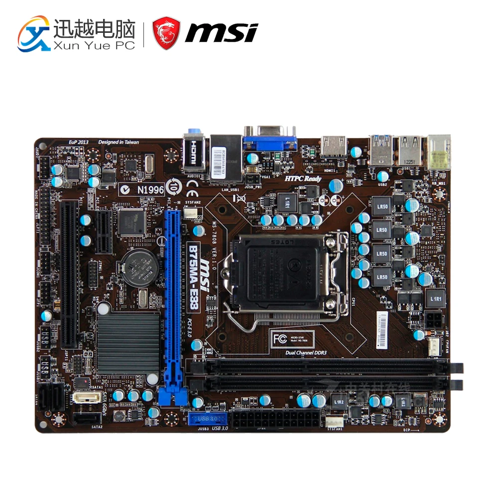 MSI B75MA-E33 Desktop Motherboard B75 Socket LGA 1155 i3 i5 i7 DDR3 Micro-ATX On Sale
MSI B75MA-E33 Desktop Motherboard B75 Socket LGA 1155 i3 i5 i7 DDR3 Micro-ATX On Sale