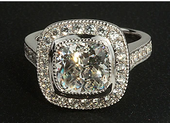 Halo Hollow Style 2Ct Cushion Shape Excellet Cut Engagement Synthetic Diamonds Ring 925 Sterling Silver Jewelry White Gold Color
Halo Hollow Style 2Ct Cushion Shape Excellet Cut Engagement Synthetic Diamonds Ring 925 Sterling Silver Jewelry White Gold Color