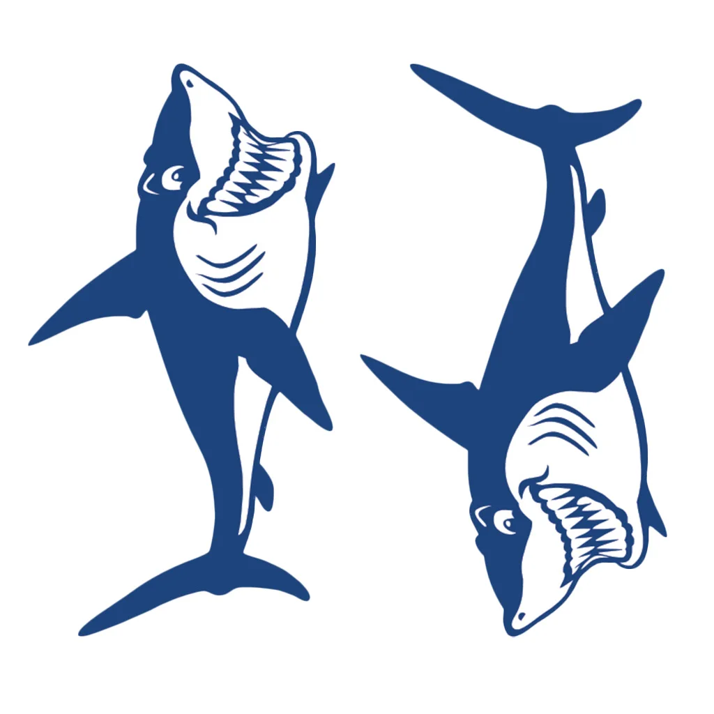 1 Pair Cute & Funny Shark Decals Vinyl Shark Emblem Badge Sticker For Automobiles Motorcycle Boat Canoe Computer Etc Waterproof 1 Pair Cute & Funny Shark Decals Vinyl Shark Emblem Badge Sticker For Automobiles Motorcycle Boat Canoe Computer Etc Waterproof