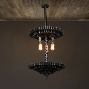 DOXA Loft Style Iron Droplight Creative Mechanical Gear Edison Pendant Light Fixtures Hanging Lamp Vintage Industrial Lighting
DOXA Loft Style Iron Droplight Creative Mechanical Gear Edison Pendant Light Fixtures Hanging Lamp Vintage Industrial Lighting