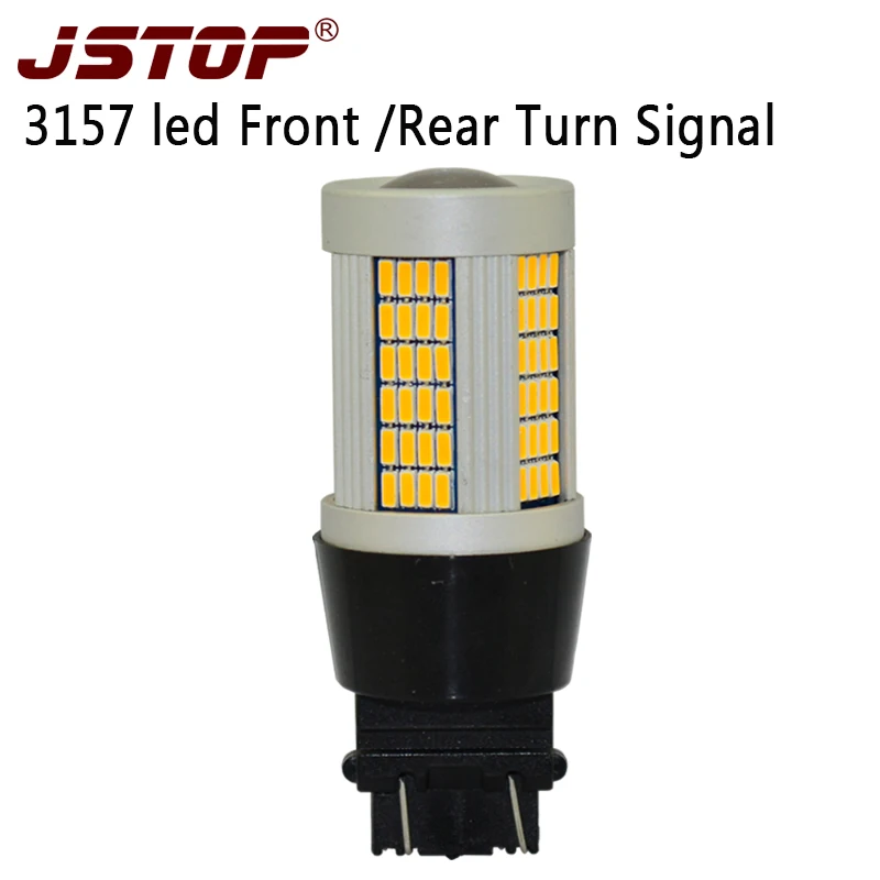 JSTOP 3157 12-24V Yellow LED turn lights Highlighted Canbus 100%No error Turn bulbs P27/7W Front Rear turn signal No Hyper Flash
JSTOP 3157 12-24V Yellow LED turn lights Highlighted Canbus 100%No error Turn bulbs P27/7W Front Rear turn signal No Hyper Flash