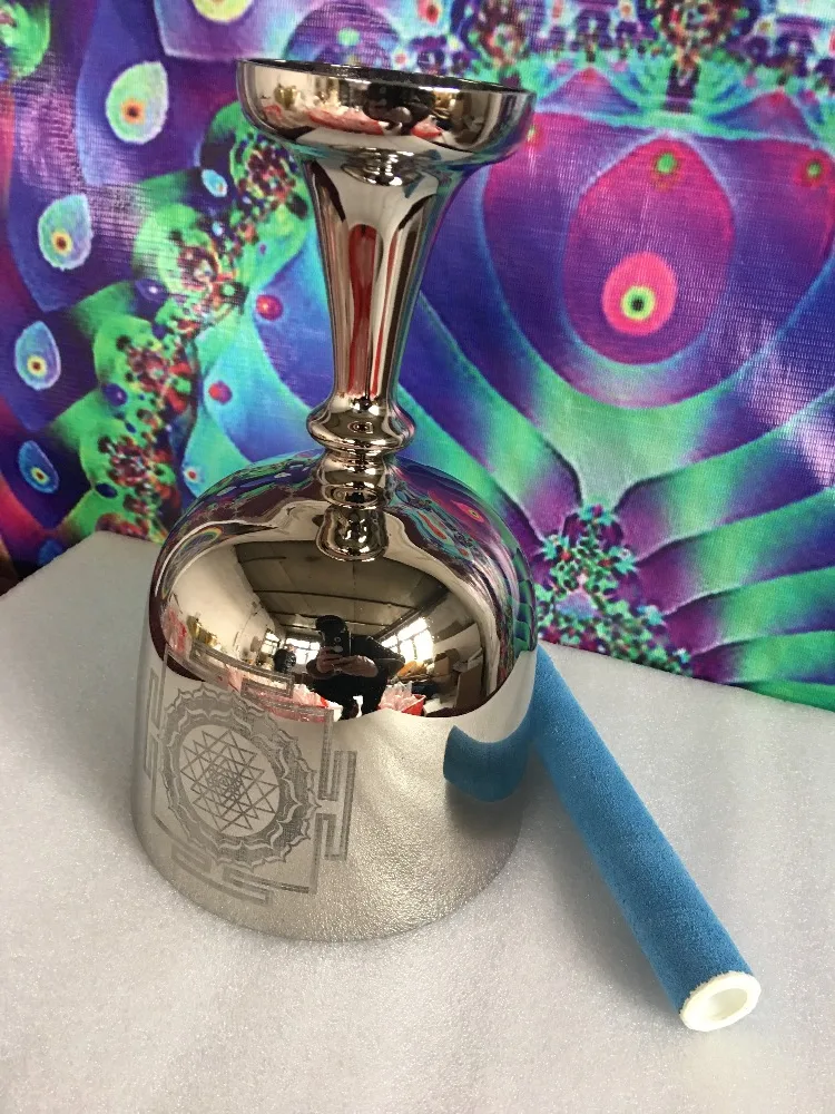 platinum crystal singing bowl with Sri Yantra as chalice shape with perfect F or F# note heart chakras F or Thymus chakras F#
platinum crystal singing bowl with Sri Yantra as chalice shape with perfect F or F# note heart chakras F or Thymus chakras F#