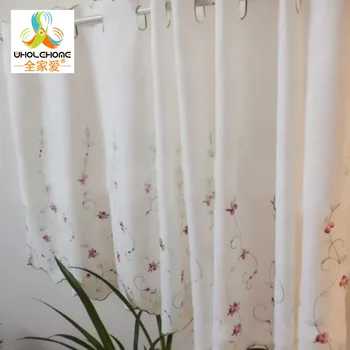 Kitchen Curtain Pink Purple Three-Dimensional Embroidery Rose Coffee Finished Translucidus Decor Multi-size 1 PCS/Lot 
Kitchen Curtain Pink Purple Three-Dimensional Embroidery Rose Coffee Finished Translucidus Decor Multi-size 1 PCS/Lot