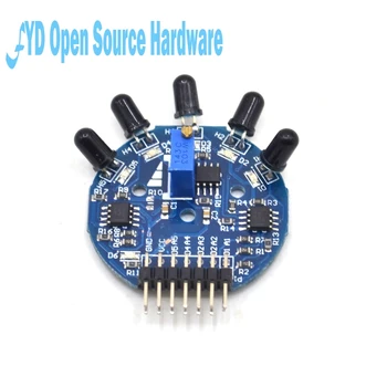 MK00215 Five way flame sensor module analog digital double output fire fighting robot
MK00215 Five way flame sensor module analog digital double output fire fighting robot