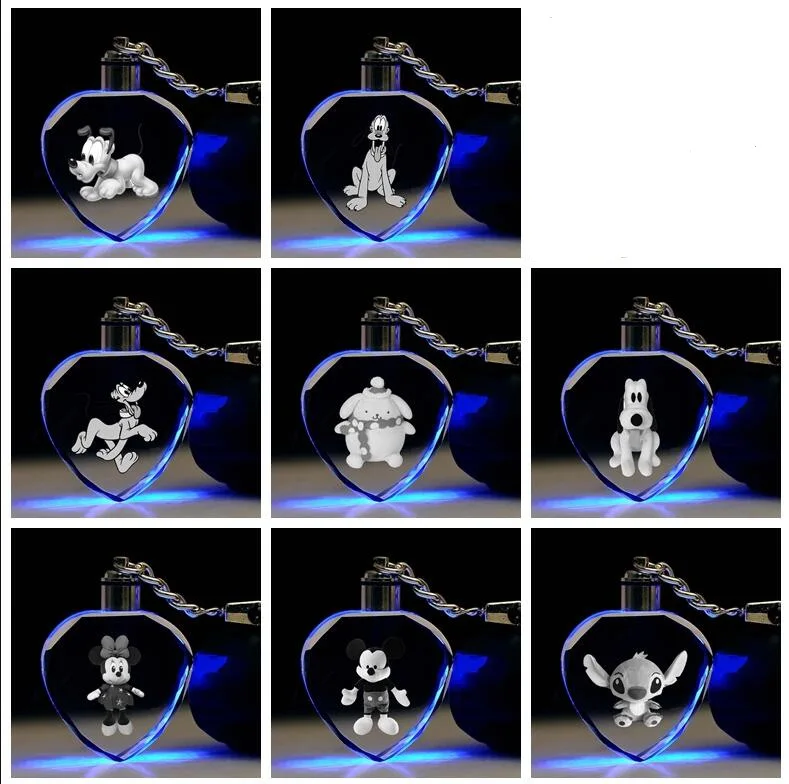 IVYYE Stitch Mickey Heart-shaped Anime LED Key Chains Figure Keyring Crystal Toy Keychain Light Keyholder Unisex Gifts NEW 
IVYYE Stitch Mickey Heart-shaped Anime LED Key Chains Figure Keyring Crystal Toy Keychain Light Keyholder Unisex Gifts NEW