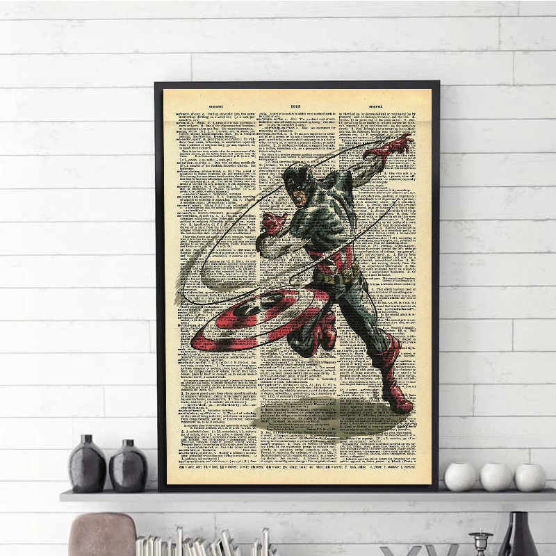 Superhero-Captain America Vintage Photograph Master Print Rep Art Prints for Home Living Decoration
Superhero-Captain America Vintage Photograph Master Print Rep Art Prints for Home Living Decoration