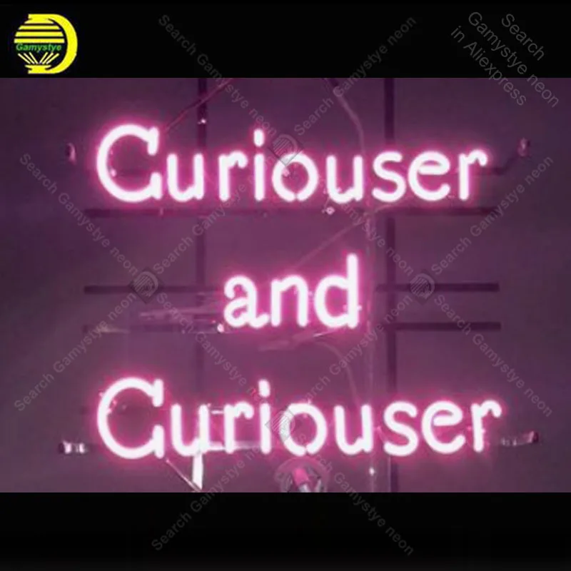 Neon light Signs Curiouser Neon Bulbs sign Lamp Handcraft restaurant Home display Custom LOGO neon Letrero Neons enseigne lumine
Neon light Signs Curiouser Neon Bulbs sign Lamp Handcraft restaurant Home display Custom LOGO neon Letrero Neons enseigne lumine