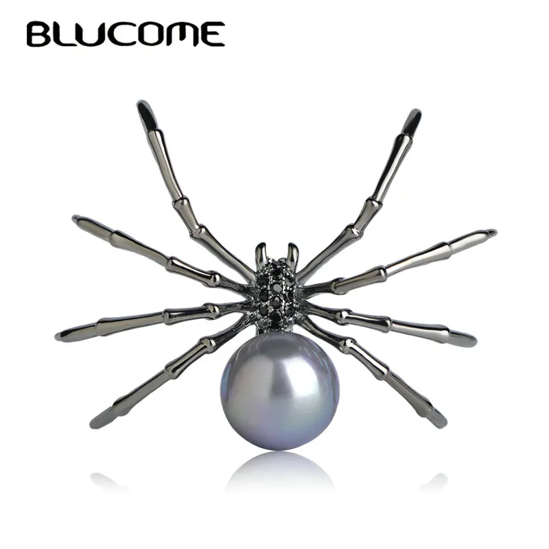 Blucome Fashion Insects Brooches Copper Gun Black Color Simulated Pearl Spider Brooch Women Kids Coat Suit Clothes Accessories
Blucome Fashion Insects Brooches Copper Gun Black Color Simulated Pearl Spider Brooch Women Kids Coat Suit Clothes Accessories