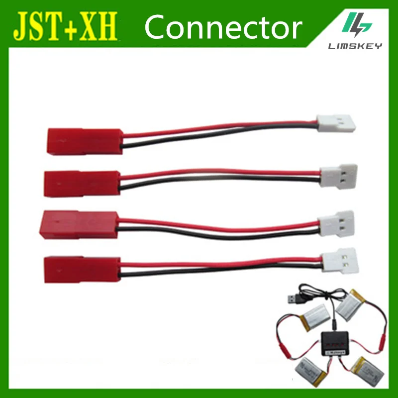 Cable for Syma X5C Udi U818 MJXRC X400 Charger Connectors line/Wiring of four axis Lipo battery JST and XH plug 4 PCS
Cable for Syma X5C Udi U818 MJXRC X400 Charger Connectors line/Wiring of four axis Lipo battery JST and XH plug 4 PCS