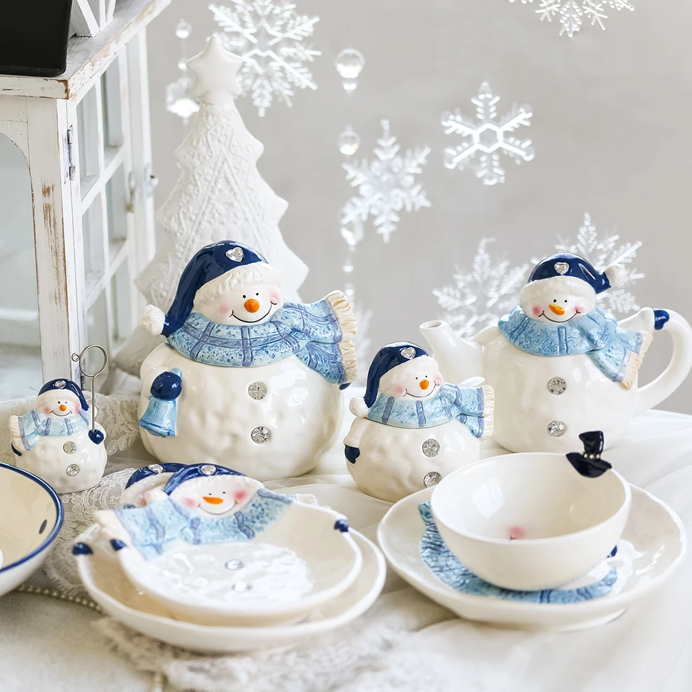 cartoon snowman decorative plate ceramic crafts christmas theme decorative dish home decor Bowl Jar Cruet Kitchen accessories
cartoon snowman decorative plate ceramic crafts christmas theme decorative dish home decor Bowl Jar Cruet Kitchen accessories