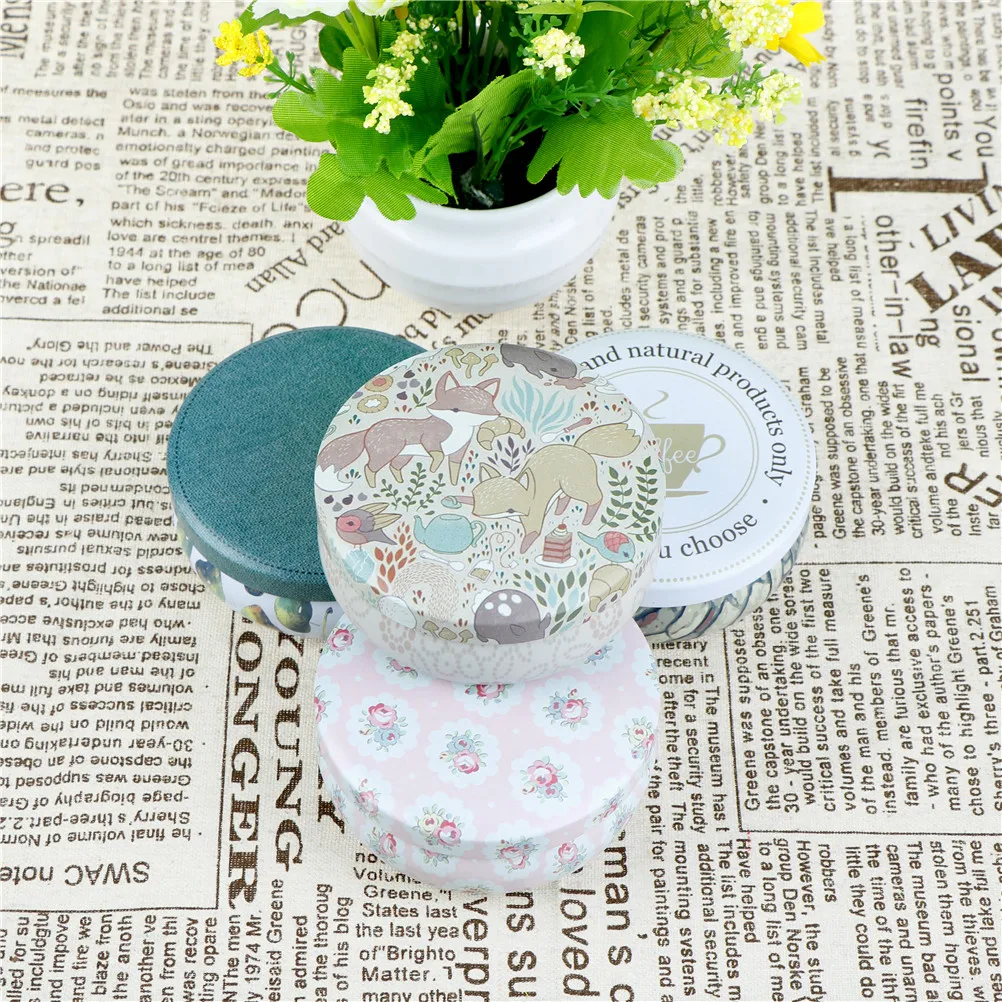 Candy Jewelery Storage Container Sundries Organizer Decorative Gift Packing Iron Box Tea Tins Round Tin Box With Lids
Candy Jewelery Storage Container Sundries Organizer Decorative Gift Packing Iron Box Tea Tins Round Tin Box With Lids