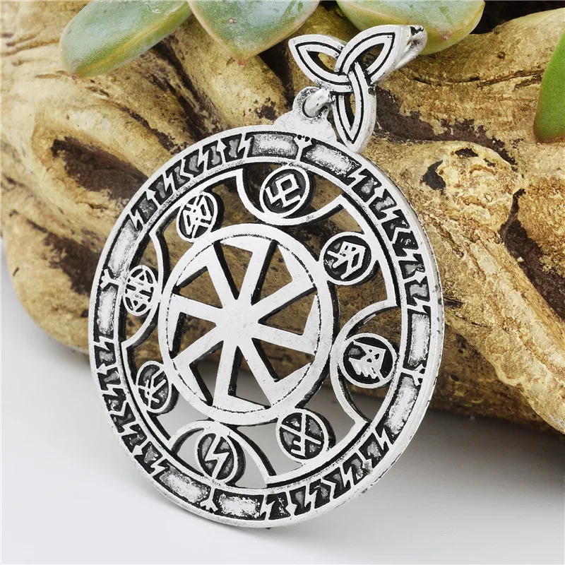Slavic Amulet Spiritual Strength Kolovrat Pendant Runic Charm Nordic Rune Jewelry Talisman Pendant
Slavic Amulet Spiritual Strength Kolovrat Pendant Runic Charm Nordic Rune Jewelry Talisman Pendant