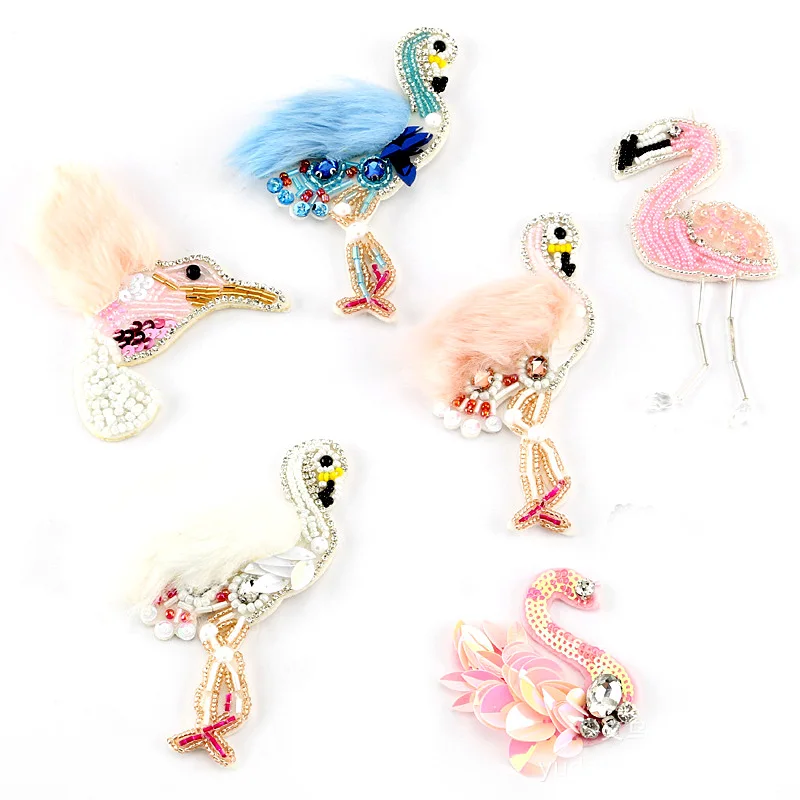 Sequin Fur Flamingo Bird Swan Patches for Clothes Sew on Clothing Rhinestone Beaded Applique Beading Badge Stripes Accessories
Sequin Fur Flamingo Bird Swan Patches for Clothes Sew on Clothing Rhinestone Beaded Applique Beading Badge Stripes Accessories