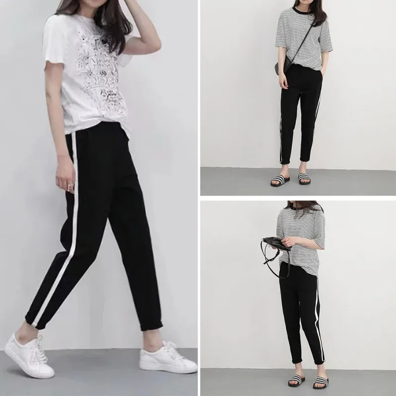 Casual Women Black Loose Pant High Waist Pants Trousers 2018 New Femme sports pants
Casual Women Black Loose Pant High Waist Pants Trousers 2018 New Femme sports pants