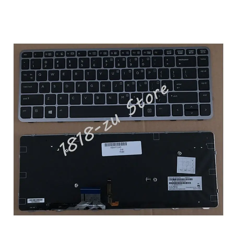 YALUZU used English laptop keyboard for HP for ELIteBook FOLIO 1000 1040 G1 1040 G2 with backlit silver frame US version
YALUZU used English laptop keyboard for HP for ELIteBook FOLIO 1000 1040 G1 1040 G2 with backlit silver frame US version