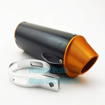 38mm Gold CNC Exhaust Muffler For DHZ SSR YCF Thumpstar Pit Dirt Bikes Motocross Motorcycle Parts
38mm Gold CNC Exhaust Muffler For DHZ SSR YCF Thumpstar Pit Dirt Bikes Motocross Motorcycle Parts