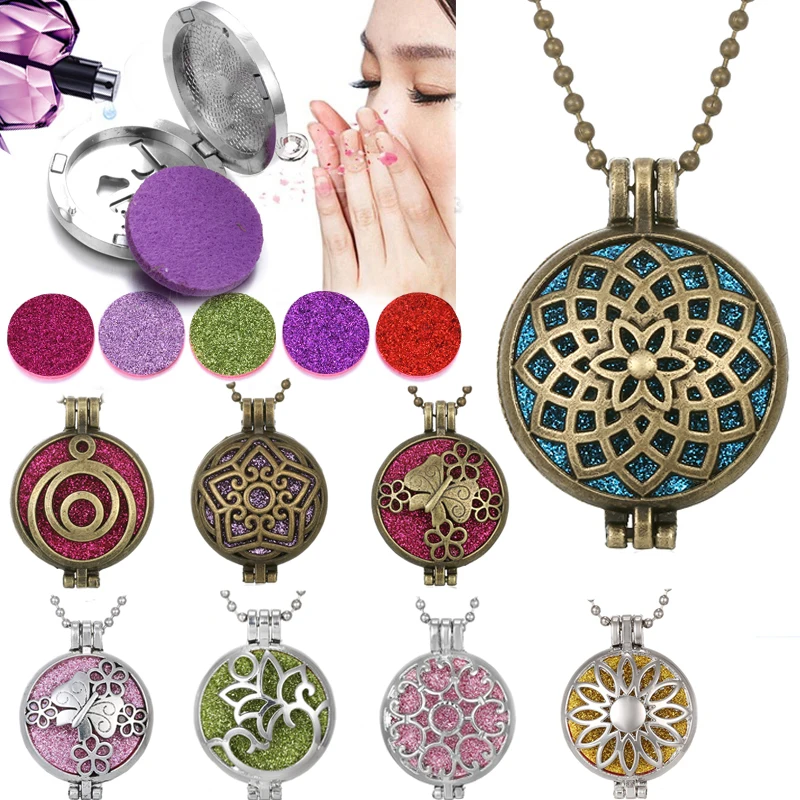 New Aromatherapy Diffuser Necklace Jewelry Scent Perfume Locket Pendants Essential Oil Diffuser Necklace with Pad Christmas Gift
New Aromatherapy Diffuser Necklace Jewelry Scent Perfume Locket Pendants Essential Oil Diffuser Necklace with Pad Christmas Gift