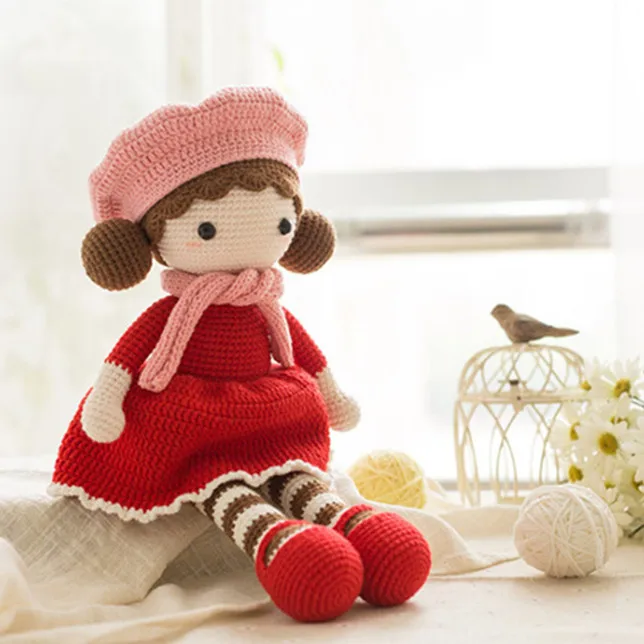 43cm Handmade Beret Girl Knitted Doll Christmas Birthday Easter Valentine's Day Gift for Girls Baby Sleep Doll Home Decoration
43cm Handmade Beret Girl Knitted Doll Christmas Birthday Easter Valentine's Day Gift for Girls Baby Sleep Doll Home Decoration