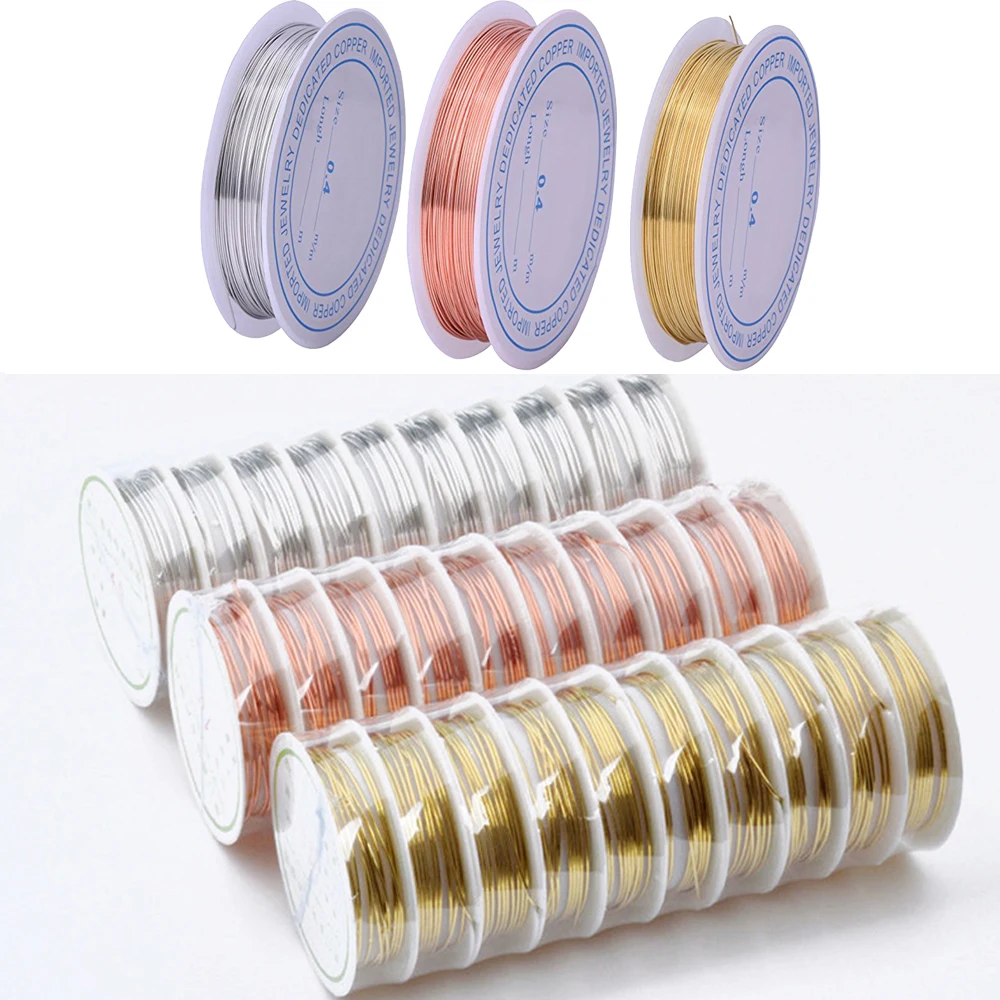 (Diameter from 0.2MM to 1.0MM)3Pcs/set Beading Wire Tarnish Resistant Copper Wire for Crafts and Jewelry Making
(Diameter from 0.2MM to 1.0MM)3Pcs/set Beading Wire Tarnish Resistant Copper Wire for Crafts and Jewelry Making