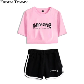 Crop Tops Harry Styles Treat People With Kindness Printed for Women Sexy Short Sleeve Crop and Shorts Pants Summer
Crop Tops Harry Styles Treat People With Kindness Printed for Women Sexy Short Sleeve Crop and Shorts Pants Summer