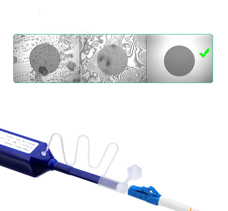 One-Click Fiber Optic Cleaner Pen Optic Fiber Communication Cleaning Tools for 1.25mm LC Connector
One-Click Fiber Optic Cleaner Pen Optic Fiber Communication Cleaning Tools for 1.25mm LC Connector