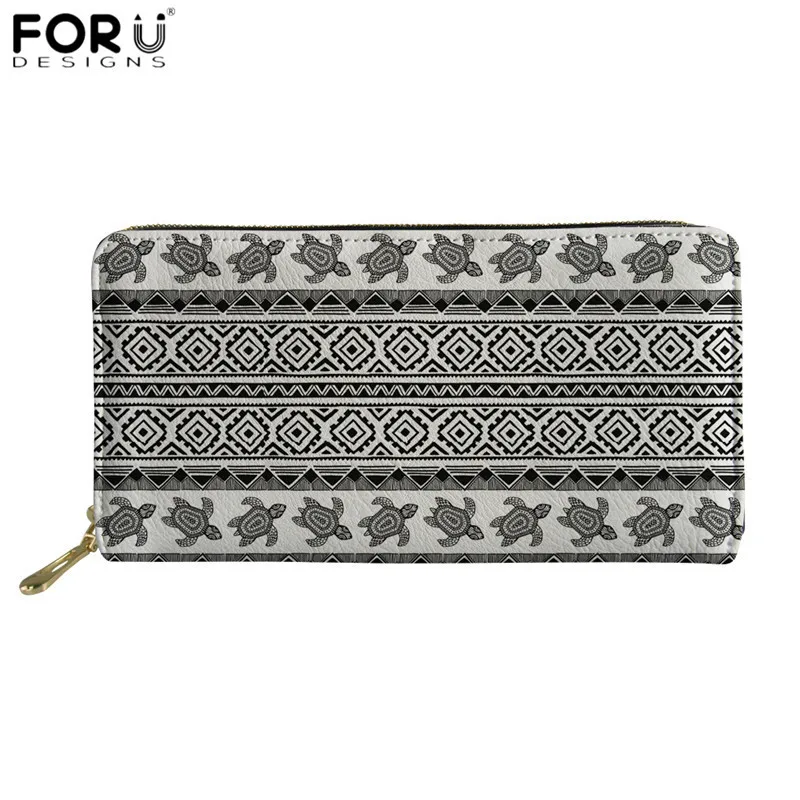 FORUDESIGNS Fashion Women PU Wallets Sea Turtle Pattern Long Leather Purse Polynsian Tribal Hawaiian Style Clutch Phone Card Bag
FORUDESIGNS Fashion Women PU Wallets Sea Turtle Pattern Long Leather Purse Polynsian Tribal Hawaiian Style Clutch Phone Card Bag