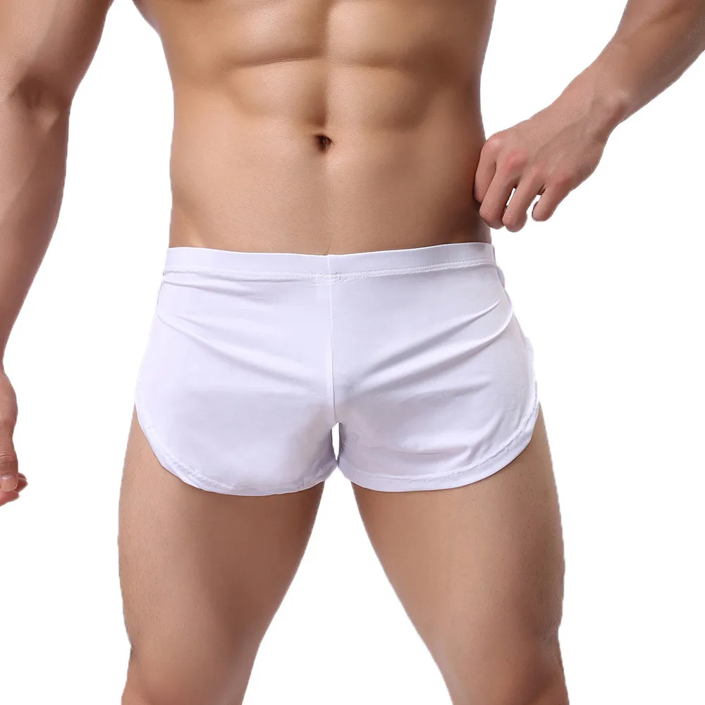 Loose Comfy Men's Boxer Shorts Pajamas Side Split Pure Color Shorts Panties Underpants Male Boxer Shorts Homme Fashion Sleepwear
Loose Comfy Men's Boxer Shorts Pajamas Side Split Pure Color Shorts Panties Underpants Male Boxer Shorts Homme Fashion Sleepwear
