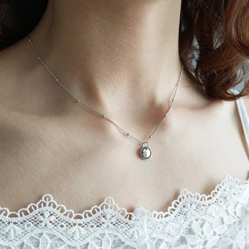 925 sterling silver oval bright necklace silver mist surface fashion chokers pendant necklace 925 for women charms jewelry gift
925 sterling silver oval bright necklace silver mist surface fashion chokers pendant necklace 925 for women charms jewelry gift