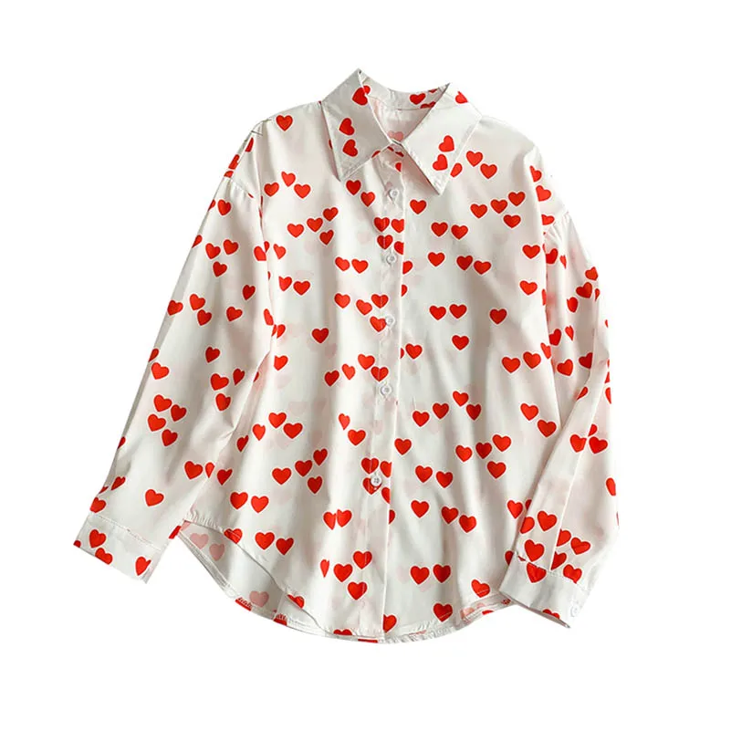 NiceMix Korean New Love Pattern Long Loose Sleeve Lazy Shirt Women Spring 2019 Summer Blusas Mujer De Moda Blouse Red Heart Shap
NiceMix Korean New Love Pattern Long Loose Sleeve Lazy Shirt Women Spring 2019 Summer Blusas Mujer De Moda Blouse Red Heart Shap