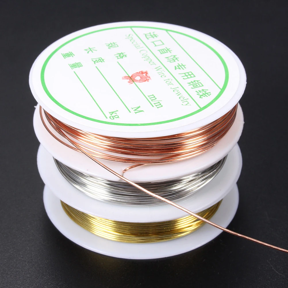DIY Essential Jewelry Cord Beading Craft Wire Red Gold Silver Color 0.3-0.8mm Metal Thread String Bead Rope Fit Jewelry Marking
DIY Essential Jewelry Cord Beading Craft Wire Red Gold Silver Color 0.3-0.8mm Metal Thread String Bead Rope Fit Jewelry Marking