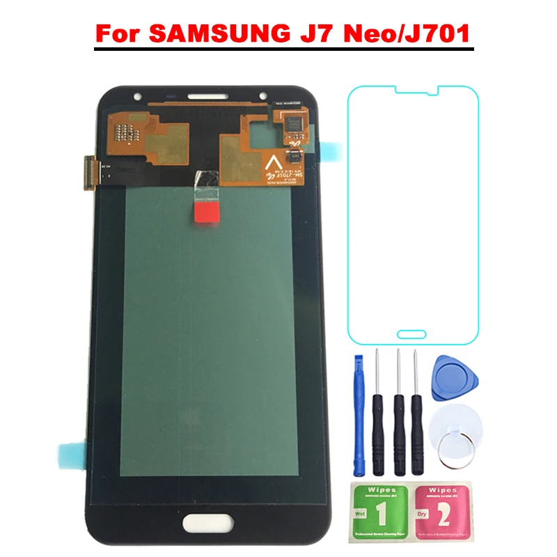 5.5'' Super AMOLED LCD For SAMSUNG GALAXY J7 NEO LCD J701F J701M J701MT J701 Display Touch Screen Digitizer Assembly
5.5'' Super AMOLED LCD For SAMSUNG GALAXY J7 NEO LCD J701F J701M J701MT J701 Display Touch Screen Digitizer Assembly