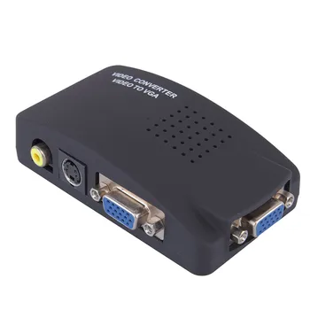 Mini AV to VGA Adapter Video TV RCA Composite S-Video AV In To PC VGA LCD Out Converter Adapter Switch Box
Mini AV to VGA Adapter Video TV RCA Composite S-Video AV In To PC VGA LCD Out Converter Adapter Switch Box