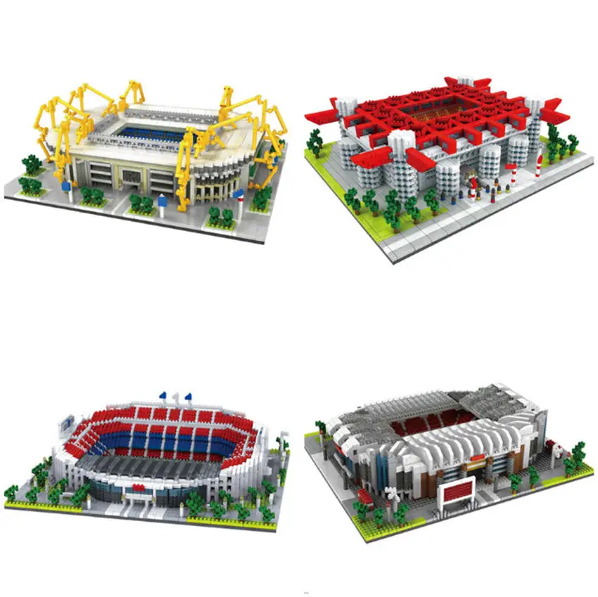 4 model Diamond Camp Nou Old Trafford Football Field Model Building Blocks Challenge architecture Kids Toys Milan Stadium bricks
4 model Diamond Camp Nou Old Trafford Football Field Model Building Blocks Challenge architecture Kids Toys Milan Stadium bricks