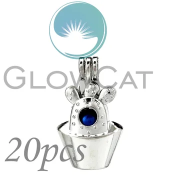 20X KK840 Cactus Potted Plant Beads Cage Jewelry Making Essential Oil Diffuser Pearl Cage Locket Pendant for Oyster
20X KK840 Cactus Potted Plant Beads Cage Jewelry Making Essential Oil Diffuser Pearl Cage Locket Pendant for Oyster