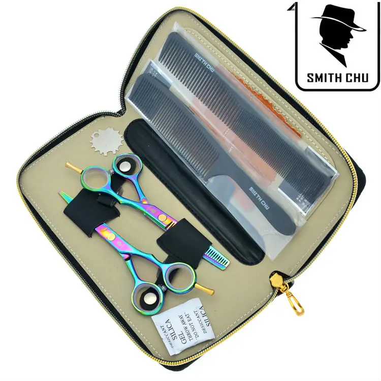5.5" Smith Chu Professional Hairdressing Scissors Japan 440c Hair Cutting Shears & Thinning Scissors Barber Shop Tools LZS0048
5.5" Smith Chu Professional Hairdressing Scissors Japan 440c Hair Cutting Shears & Thinning Scissors Barber Shop Tools LZS0048