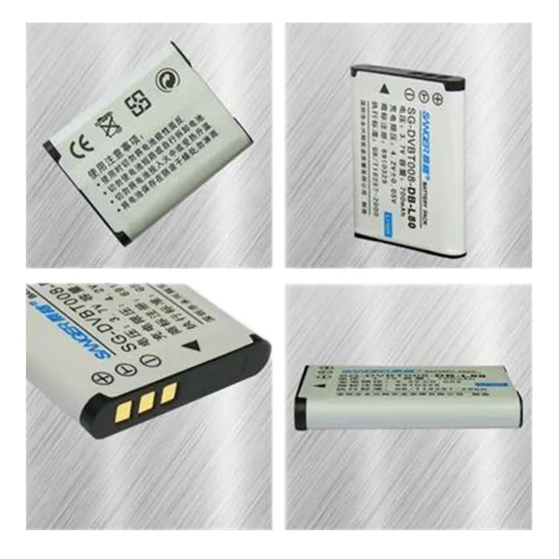 DB-L80 DB-L80A Digital camera battery for Sanyo Xacti VPC CA100 CS1 DMX GH1 GH2 GH3 CG10 CG20 CG21 CG100 CG102 PD1 X1200
DB-L80 DB-L80A Digital camera battery for Sanyo Xacti VPC CA100 CS1 DMX GH1 GH2 GH3 CG10 CG20 CG21 CG100 CG102 PD1 X1200