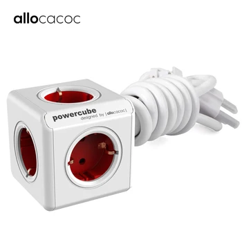 Allocacoc extension socket EU plug powercube travel adapter smart Home power strip multi electric Switched EU plug 1.5m 3m cable
Allocacoc extension socket EU plug powercube travel adapter smart Home power strip multi electric Switched EU plug 1.5m 3m cable
