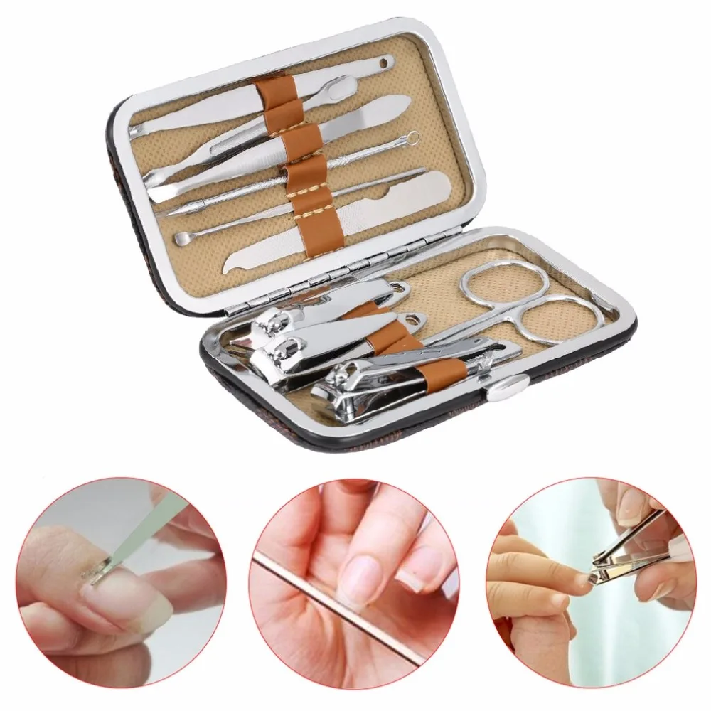 10PCS/Set Stainless Steel Universal Home Office Manicure Set Nail Clippers Cleaner Grooming Kit Nail Care Nail Art Tool
10PCS/Set Stainless Steel Universal Home Office Manicure Set Nail Clippers Cleaner Grooming Kit Nail Care Nail Art Tool