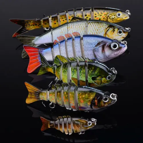 Lot 6pcs Sea Fishing Lure Multi Jointed Swimbait Bass Crankbaits Wobbler All Bait Tackle Jigging Lure Hook
Lot 6pcs Sea Fishing Lure Multi Jointed Swimbait Bass Crankbaits Wobbler All Bait Tackle Jigging Lure Hook