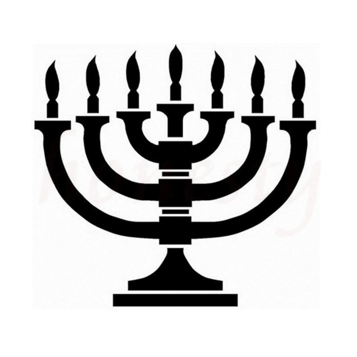 Unique Candle Menorah Car Sticker Personalized Motorcycle Wall Home Glass Window Door Laptop Vinyl Decals Black 12.4cmX11.5cm | Автомобили
