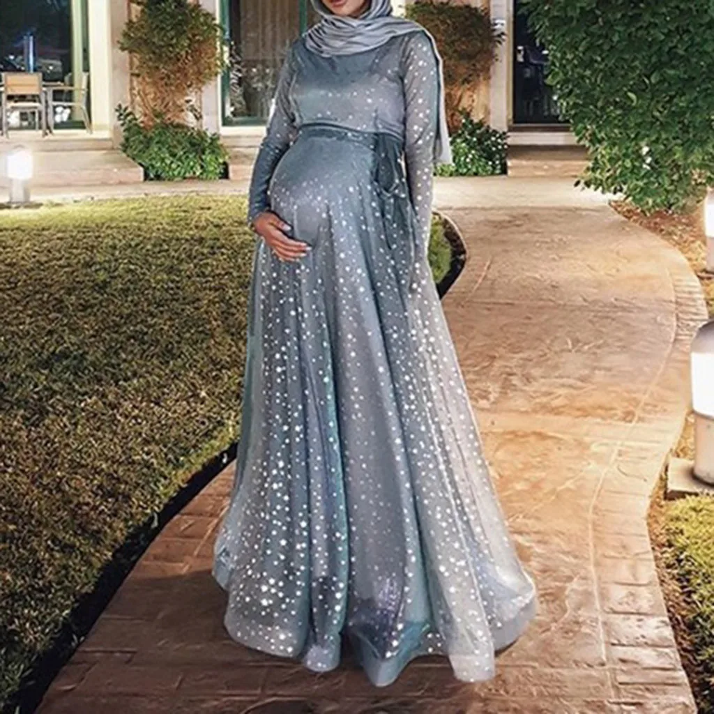 Womens Breastfeeding Long Dresses Elegant Casual Dot Patry Nursing Dress Evening Maternity Pregnancy Clothes Zwanger Jurk 19M26 
Womens Breastfeeding Long Dresses Elegant Casual Dot Patry Nursing Dress Evening Maternity Pregnancy Clothes Zwanger Jurk 19M26