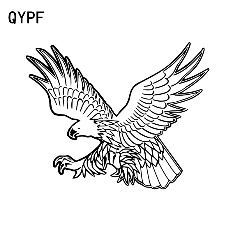QYPF 17.8CM*14.2CM Personality Decoration EAGLE Vinyl Car Sticker Decal Black/Silver Graphical C15-0877
QYPF 17.8CM*14.2CM Personality Decoration EAGLE Vinyl Car Sticker Decal Black/Silver Graphical C15-0877
