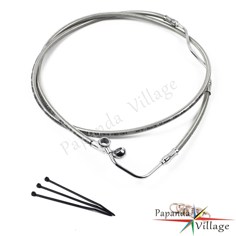 Chrome Motorcycle Upper ABS Front Brake Cable Line + 4" Kit For Harley Touring models 2009-2013 10" Monkey Handlebars
Chrome Motorcycle Upper ABS Front Brake Cable Line + 4" Kit For Harley Touring models 2009-2013 10" Monkey Handlebars