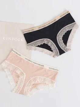 M home sexy comfortable silk slippery underpants with letters waist and low waist cotton crotch lace edge seamless underpants
M home sexy comfortable silk slippery underpants with letters waist and low waist cotton crotch lace edge seamless underpants