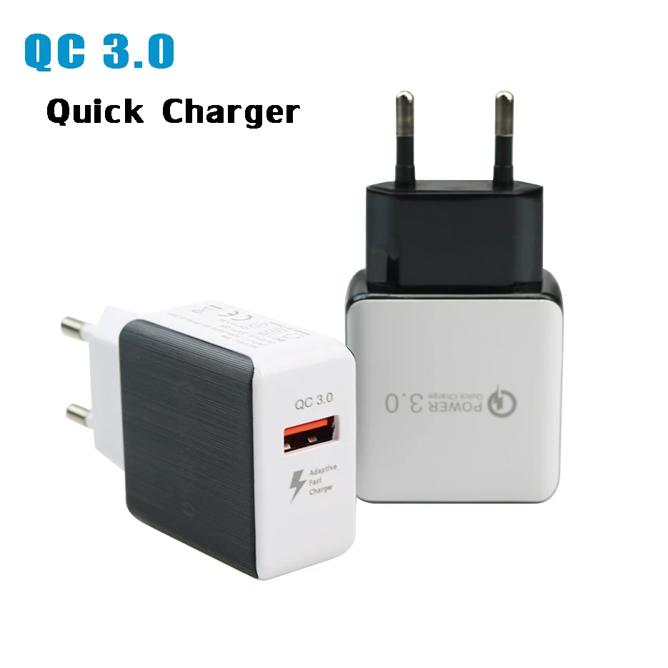 Quick Charge3.0 Charger EU/US 5V3A 9V2A 12V1.6A Fast Mobile Phone Charger 1 USB Wall Adapter for Samsung for iphone for Xiaomi
Quick Charge3.0 Charger EU/US 5V3A 9V2A 12V1.6A Fast Mobile Phone Charger 1 USB Wall Adapter for Samsung for iphone for Xiaomi