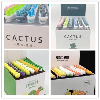 new Vegetable cactus sushi gel pen cartoon stationery prize kawaii stydent pen office writing pen black neutral ink pen 48pc/lot
new Vegetable cactus sushi gel pen cartoon stationery prize kawaii stydent pen office writing pen black neutral ink pen 48pc/lot
