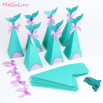 10pcs Mermaid Birthday Party Decorations Favor Box DIY Paper Box Bags Baby Shower Boy Girl Little Mermaid Candy Boxes
10pcs Mermaid Birthday Party Decorations Favor Box DIY Paper Box Bags Baby Shower Boy Girl Little Mermaid Candy Boxes