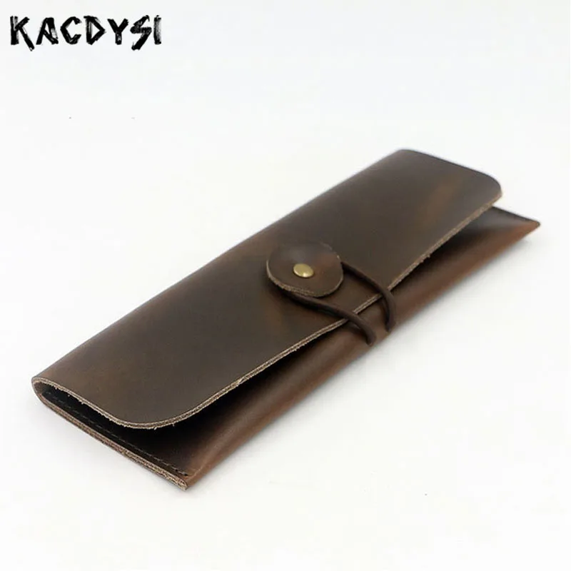 KACDYSI Handmade Vintage Leather Unisex Men's Pen Bag Retro Brush Holder Make Up Cosmetic Pouch Pencil Case Slim Coin Pouch Hot
KACDYSI Handmade Vintage Leather Unisex Men's Pen Bag Retro Brush Holder Make Up Cosmetic Pouch Pencil Case Slim Coin Pouch Hot