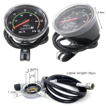 Mechanical Speedometer Universal Classical Bike Cycling Odometer Stopwatch Waterproof Bicycle Tachometer Gauge for Bicycle
Mechanical Speedometer Universal Classical Bike Cycling Odometer Stopwatch Waterproof Bicycle Tachometer Gauge for Bicycle